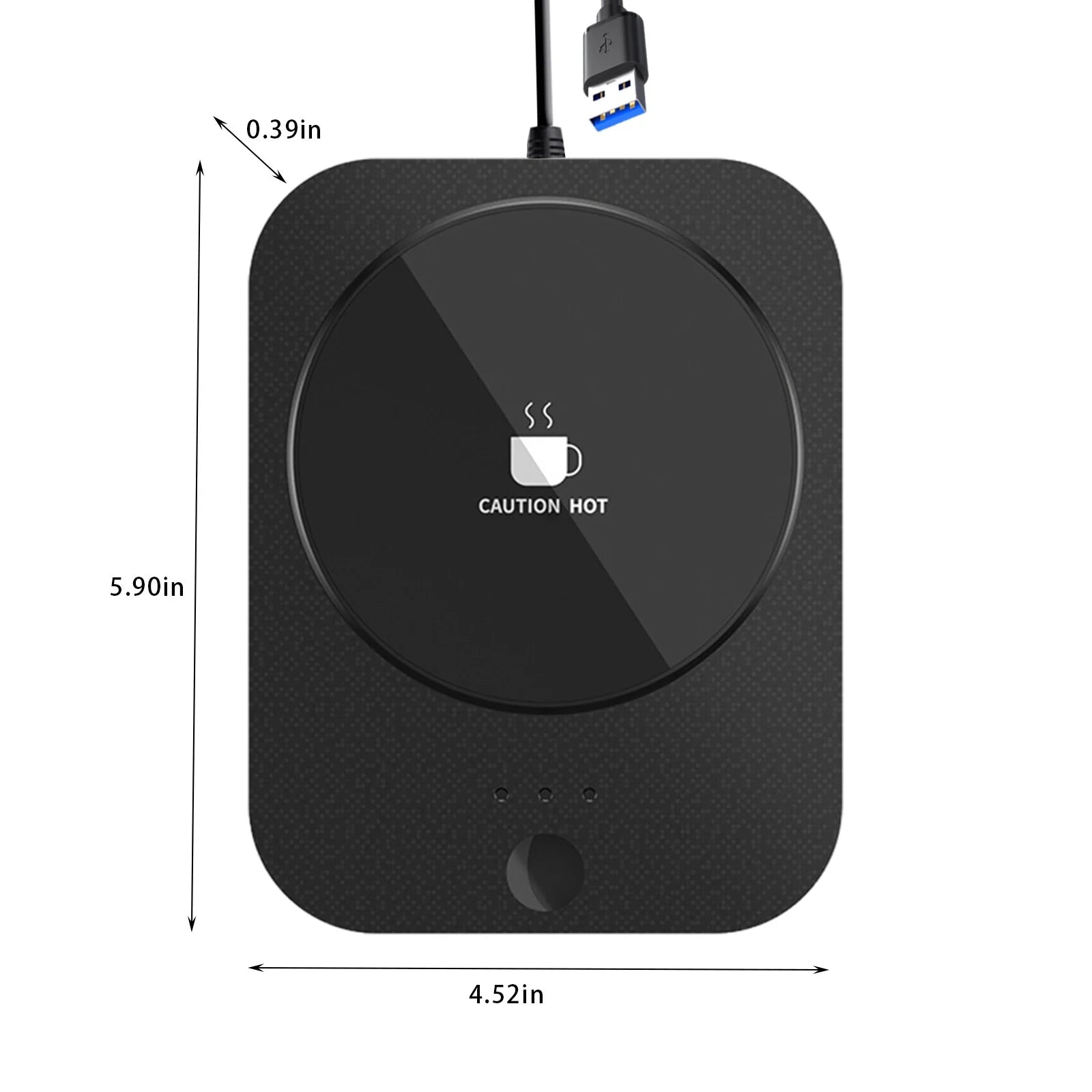 PATLOLAV Smart Coffee Mug Warmer, 15W Coffee Cup Warmer for Office Desk Use Auto Shut off Temperature Settings ,3 Gear Thermostatic Warm Coaster ,Smart Coffee Warmer Plate Milk Tea Water